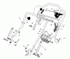 Toro 20628C - Lawnmower, 1988 (8000001-8999999) Pièces détachées HANDLE ASSEMBLY
