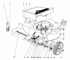 Toro 20660 - Lawnmower, 1975 (5000001-5999999) Pièces détachées FRONT WHEEL AND PIVOT ARM ASSEMBLY
