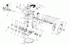 Toro 20666 - Lawnmower, 1990 (0000001-0999999) Pièces détachées GEAR CASE ASSEMBLY