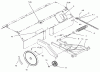 Toro 79370 - 36" Tiller, 300 Series Garden Tractors, 1996 (6900001-6999999) Pièces détachées HITCH, DRIVE & IDLER PULLEYS