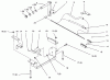 Toro 79370 - 36" Tiller, 300 Series Garden Tractors, 1996 (6900001-6999999) Pièces détachées REAR AXLE MOUNT HITCH