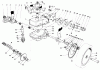 Toro 20672 - Lawnmower, 1984 (4000001-4999999) Pièces détachées GEAR CASE ASSEMBLY