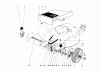 Toro 20673 - Lawnmower, 1976 (6000001-6999999) Pièces détachées FRONT WHEEL AND PIVOT ARM ASSEMBLY