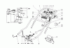 Toro 20673 - Lawnmower, 1976 (6000001-6999999) Pièces détachées HANDLE ASSEMBLY