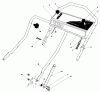 Toro 20674 - Lawnmower, 1983 (3000001-3999999) Pièces détachées HANDLE ASSEMBLY