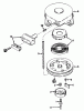 Toro 20675 - Lawnmower, 1986 (6000001-6999999) Pièces détachées REWIND STARTER NO. 590420A