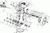 Toro 20677 - Lawnmower, 1990 (0000001-0002101) Pièces détachées GEAR CASE ASSEMBLY