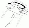 Toro 20680 - Lawnmower, 1983 (3000001-3999999) Pièces détachées TRACTION CONTROL ASSEMBLY