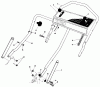 Toro 20684 - Lawnmower, 1987 (7000001-7999999) Pièces détachées HANDLE ASSEMBLY