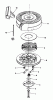 Toro 20695 - Lawnmower, 1987 (7000001-7999999) Pièces détachées REWIND STARTER N0. 590635
