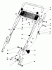 Toro 20705 - Lawnmower, 1979 (9000001-9999999) Pièces détachées HANDLE ASSEMBLY