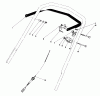 Toro 20705 - Lawnmower, 1983 (3000001-3999999) Pièces détachées TRACTION CONTROL ASSEMBLY