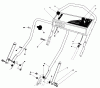 Toro 20705 - Lawnmower, 1985 (5000001-5999999) Pièces détachées HANDLE ASSEMBLY