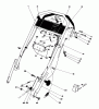 Toro 20715 - Lawnmower, 1982 (2000001-2999999) Pièces détachées HANDLE ASSEMBLY
