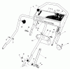 Toro 20715 - Lawnmower, 1984 (4000001-4999999) Pièces détachées HANDLE ASSEMBLY