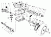 Toro 20715 - Lawnmower, 1985 (5000001-5999999) Pièces détachées GEAR CASE ASSEMBLY