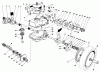 Toro 20718 - Lawnmower, 1985 (5000001-5999999) Pièces détachées GEAR CASE ASSEMBLY