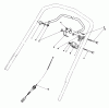 Toro 20718C - Lawnmower, 1985 (5000001-5999999) Pièces détachées TRACTION CONTROL ASSEMBLY