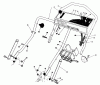 Toro 20718C - Lawnmower, 1986 (6000001-6999999) Pièces détachées HANDLE ASSEMBLY