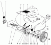 Toro 20725 - Lawnmower, 1979 (9000001-9999999) Pièces détachées FRONT WHEEL AND PIVOT ARM ASSEMBLY