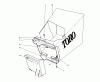 Toro 20730 - Lawnmower, 1978 (8000001-8999999) Pièces détachées GRASS BAG ASSEMBLY