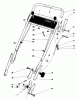 Toro 20735 - Lawnmower, 1980 (0000001-0999999) Pièces détachées HANDLE ASSEMBLY