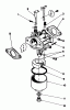 Toro 20745 - Lawnmower, 1984 (4000001-4999999) Pièces détachées CARBURETOR ASSEMBLY