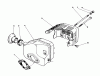 Toro 20745C - Lawnmower, 1988 (8000001-8999999) Pièces détachées MUFFLER ASSEMBLY (ENGINE NO. 47PH7) (ENGINE NO. 47PG6)