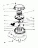 Toro 20746C - Lawnmower, 1988 (8000001-8999999) Pièces détachées RECOIL ASSEMBLY (ENGINE NO. 47PH7)