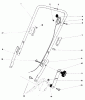 Toro 20752 - Lawnmower, 1980 (0000001-0999999) Pièces détachées HANDLE ASSEMBLY