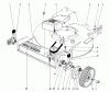 Toro 20755 - Lawnmower, 1981 (1000001-1999999) Pièces détachées FRONT WHEEL & PIVOT ARM ASSEMBLY