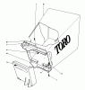 Toro 20755 - Lawnmower, 1981 (1000001-1999999) Pièces détachées GRASS BAG ASSEMBLY