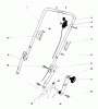 Toro 20758 - Lawnmower, 1981 (1000001-1999999) Pièces détachées HANDLE ASSEMBLY