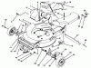Toro 20761B - Lawnmower, 1993 (39000001-39999999) Pièces détachées HOUSING ASSEMBLY
