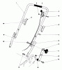 Toro 20762 - Lawnmower, 1981 (1000001-1999999) Pièces détachées HANDLE ASSEMBLY