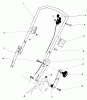 Toro 20762 - Lawnmower, 1984 (4000001-4999999) Pièces détachées HANDLE ASSEMBLY