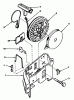 Toro 20762C - Lawnmower, 1986 (6000001-6999999) Pièces détachées REWIND STARTER NO. 590531