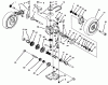 Toro 20763B - Lawnmower, 1993 (39000001-39999999) Pièces détachées GEAR CASE ASSEMBLY