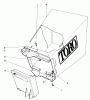 Toro 20771 - Lawnmower, 1983 (3000001-3999999) Pièces détachées GRASS BAG ASSEMBLY
