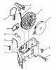 Toro 20773 - Lawnmower, 1983 (3000001-3999999) Pièces détachées REWIND STARTER NO. 590531