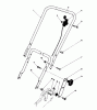 Toro 20780C - Lawnmower, 1987 (7000001-7999999) Pièces détachées HANDLE ASSEMBLY