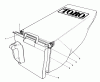 Toro 20780C - Lawnmower, 1988 (8000001-8999999) Pièces détachées GRASS BAG ASSEMBLY NO. 12-8859