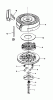 Toro 20780C - Lawnmower, 1988 (8000001-8999999) Pièces détachées REWIND STARTER NO.590635
