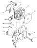 Toro 20782C - Lawnmower, 1986 (6000001-6999999) Pièces détachées REWIND STARTER NO. 590531