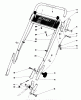 Toro 20785 - Lawnmower, 1980 (0000001-0999999) Pièces détachées HANDLE ASSEMBLY (USED ON UNITS WITH SERIAL NO. 0000001 THRU 0003990)