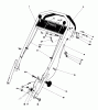 Toro 20785 - Lawnmower, 1980 (0000001-0999999) Pièces détachées HANDLE ASSEMBLY (USED ON UNITS WITH SERIAL NO. 0003991 & UP)