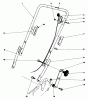 Toro 20788 - Lawnmower, 1980 (0000001-0999999) Pièces détachées HANDLE ASSEMBLY