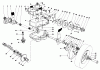 Toro 20790 - Lawnmower, 1981 (1000001-1999999) Pièces détachées GEAR CASE ASSEMBLY