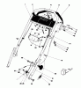 Toro 20790 - Lawnmower, 1981 (1000001-1999999) Pièces détachées HANDLE ASSEMBLY