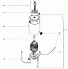 Toro 21100 - Whirlwind Lawnmower, 1968 (8000001-8999999) Pièces détachées STARTER MOTOR AND PINION